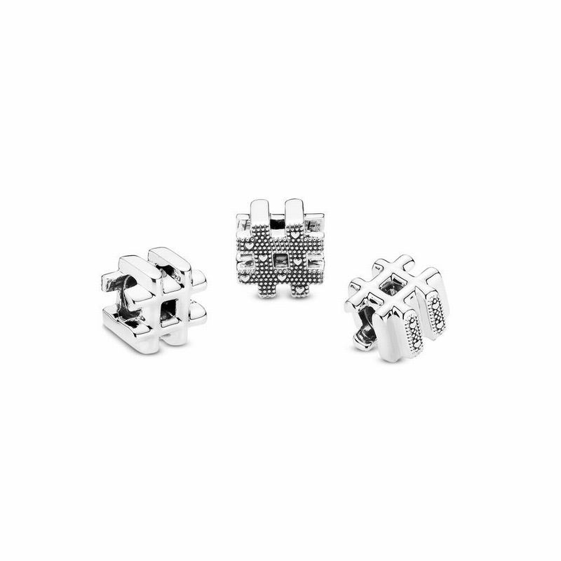 Pandora Hashtag Symbol Charm Ireland - Sterling Silver - 018346WAD